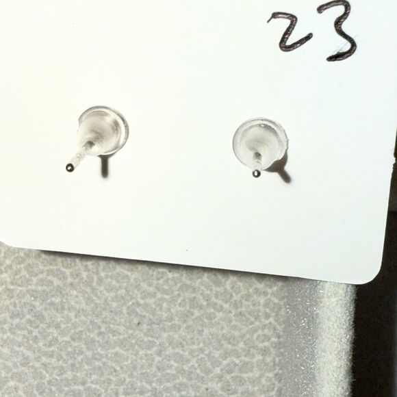 Silver Brilliant Heart Cut Earrings with Minimal Setting - Picture 2 of 2